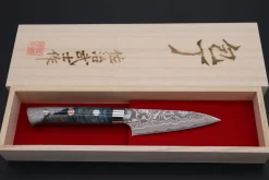 Takeshi Saji SUMMIT ― Limited Edition Custom Series SMT-762 R-2 Custom Damascus Paring 95mm (3.7 Inch) -Knife Sale Shop takeshi saji paring takeshi saji summit limited edition custom series smt 762 r 2 custom damascus paring 95mm 3 7 inch 44965245321499 scaled