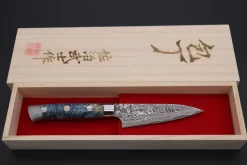 Takeshi Saji SUMMIT ― Limited Edition Custom Series SMT-764 R-2 Custom Damascus Paring 95mm (3.7 Inch) -Knife Sale Shop takeshi saji paring takeshi saji summit limited edition custom series smt 764 r 2 custom damascus paring 95mm 3 7 inch 44965336678683 scaled