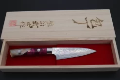 Takeshi Saji SUMMIT ― Limited Edition Custom Series SMT-778 R-2 Custom Damascus Paring 95mm (3.7 Inch) -Knife Sale Shop takeshi saji paring takeshi saji summit limited edition custom series smt 778 r 2 custom damascus paring 95mm 3 7 inch 44966631112987 scaled