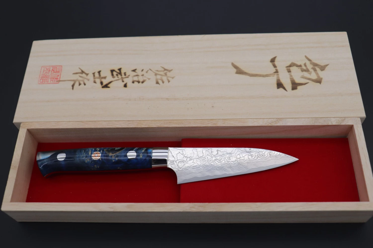 Takeshi Saji SUMMIT ― Limited Edition Custom Series SMT-780 R-2 Custom Damascus Paring 95mm (3.7 Inch) 8 Takeshi Saji SUMMIT ― Limited Edition Custom Series SMT-780 R-2 Custom Damascus Paring 95mm (3.7 Inch) - Image 8