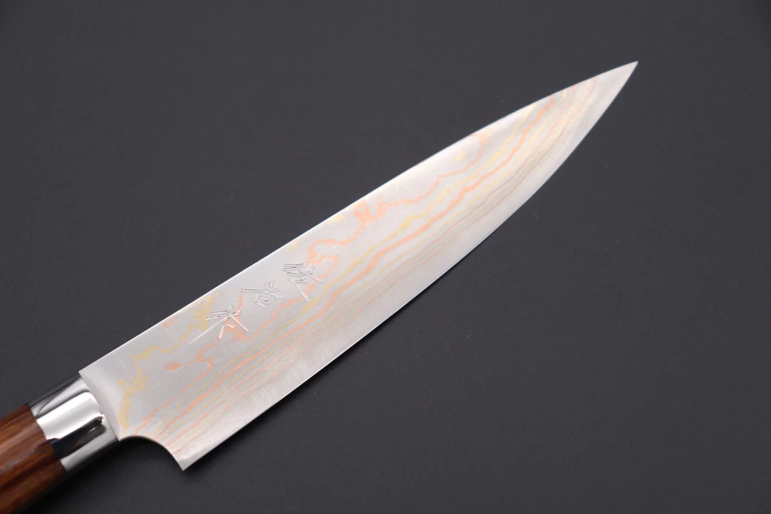 Master Saji Rainbow Damascus Series Petty (135mm And 150mm, Ironwood Handle) 2 Master Saji Rainbow Damascus Series Petty (135mm And 150mm, Ironwood Handle) - Image 2