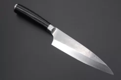 Takeshi Saji SRS-13 “ARC” Petty 135mm (5.3 Inch, Black Pakka Wood Handle, ARC-1B)