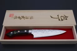 Takeshi Saji SUMMIT ― Limited Edition Custom Series SMT-569 R-2 Custom Damascus Petty 135mm (5.3 Inch) -Knife Sale Shop takeshi saji petty takeshi saji summit limited edition custom series designed by nomura smt 569 r 2 custom damascus petty 130mm 5 1 inch 41813536932123 scaled