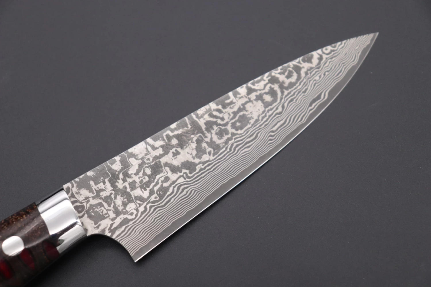 Takeshi Saji SUMMIT ― Limited Edition Custom Series SMT-626 R-2 Custom Damascus Petty 135mm (5.3 Inch) 2 Takeshi Saji SUMMIT ― Limited Edition Custom Series SMT-626 R-2 Custom Damascus Petty 135mm (5.3 Inch) - Image 2