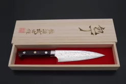 Takeshi Saji SUMMIT ― Limited Edition Custom Series SMT-718 R-2 Custom Damascus Petty 130mm (5.1 Inch) -Knife Sale Shop takeshi saji petty takeshi saji summit limited edition custom series smt 718 r 2 custom damascus petty 130mm 5 1 inch 43607585456411 scaled