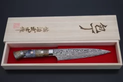 Takeshi Saji SUMMIT ― Limited Edition Custom Series SMT-726 R-2 Custom Damascus Petty 150mm (5.9 Inch) -Knife Sale Shop takeshi saji petty takeshi saji summit limited edition custom series smt 724 r 2 custom damascus petty 150mm 5 9 inch 44675904766235 scaled