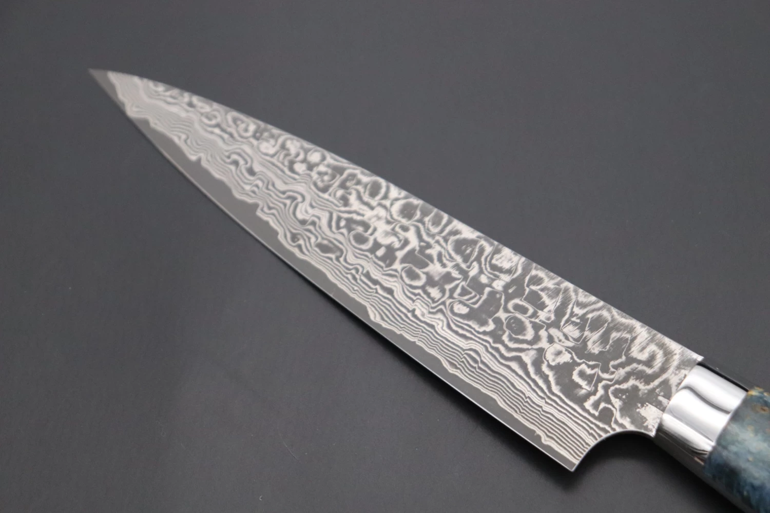 Takeshi Saji SUMMIT ― Limited Edition Custom Series SMT-727 R-2 Custom Damascus Petty 150mm (5.9 Inch) 6 Takeshi Saji SUMMIT ― Limited Edition Custom Series SMT-727 R-2 Custom Damascus Petty 150mm (5.9 Inch) - Image 6