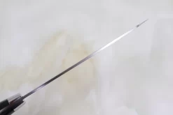 Takeshi Saji VG-10 Custom Damascus Wild Series Petty (135mm & 150mm, 2 Sizes, Green Linen Micarta Handle) 15 Takeshi Saji VG-10 Custom Damascus Wild Series Petty (135mm & 150mm, 2 Sizes, Green Linen Micarta Handle) -Knife Sale Shop takeshi saji petty takeshi saji vg 10 custom damascus wild series petty 135mm 150mm 2 sizes green linen micarta handle 30005890154593 scaled