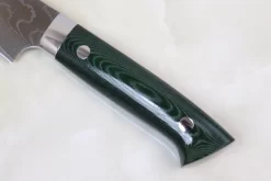 Takeshi Saji VG-10 Custom Damascus Wild Series Petty (135mm & 150mm, 2 Sizes, Green Linen Micarta Handle) 16 Takeshi Saji VG-10 Custom Damascus Wild Series Petty (135mm & 150mm, 2 Sizes, Green Linen Micarta Handle) -Knife Sale Shop takeshi saji petty takeshi saji vg 10 custom damascus wild series petty 135mm 150mm 2 sizes green linen micarta handle 30005890252897 scaled