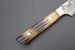 Takeshi Saji VG-10 Custom Damascus Wild Series Petty (135mm And 150mm, Stag Bone Handle) -Knife Sale Shop takeshi saji petty takeshi saji vg 10 custom damascus wild series petty 135mm and 150mm stag bone handle 42469332582683 scaled