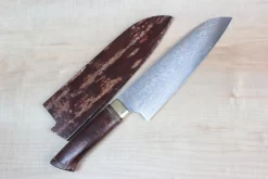 Master Saji Rainbow Damascus Sakura Series Santoku 180mm (7 Inch)