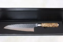 Takeshi Saji Nature Series — Hammer Forged R-2 SNR-2 Santoku 180mm (7 Inch, Quince Burl Wood Handle) 9 Takeshi Saji Nature Series — Hammer Forged R-2 SNR-2 Santoku 180mm (7 Inch, Quince Burl Wood Handle) -Knife Sale Shop takeshi saji santoku takeshi saji nature series hammer forged r 2 snr 2 santoku 180mm 7 inch quince burl wood handle 15982321336417 scaled