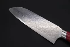 Takeshi Saji R-2 Custom Diamond Damascus Wild Series New Design SNRD-5RW Santoku175mm (6.8 Inch, Red/White Linen Micarta Handle) -Knife Sale Shop takeshi saji santoku takeshi saji r 2 custom diamond damascus wild series new design snrd 5rw santoku175mm 6 8 inch red white linen micarta handle 44336610902299 scaled