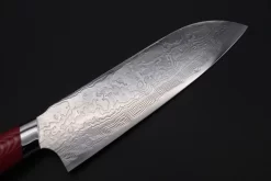 Knife Sale Shop -Knife Sale Shop takeshi saji santoku takeshi saji r 2 custom diamond damascus wild series new design snrd 5rw santoku175mm 6 8 inch red white linen micarta handle 44336611623195 scaled