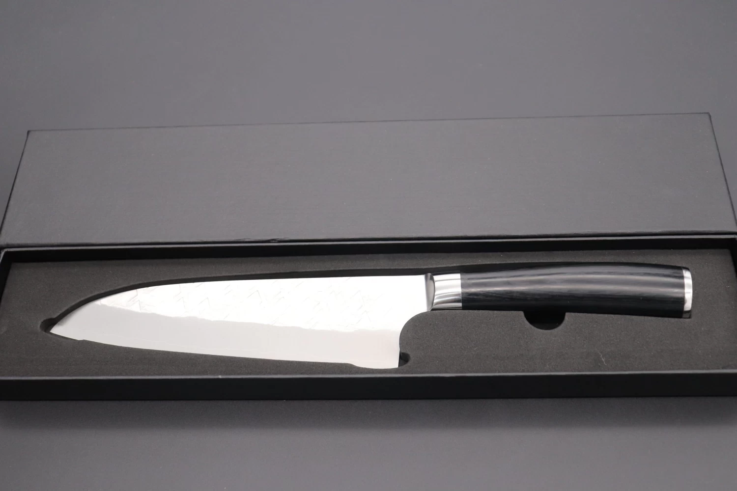 Takeshi Saji SRS-13 "ARC "Santoku 180mm (7 Inch, Black Pakka Wood Handle, ARC-2B) 8 Takeshi Saji SRS-13 "ARC "Santoku 180mm (7 Inch, Black Pakka Wood Handle, ARC-2B) - Image 8