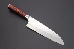 Takeshi Saji SRS-13 "ARC "Santoku 180mm (7 Inch, Red-Pakka Wood Handle, ARC-2)