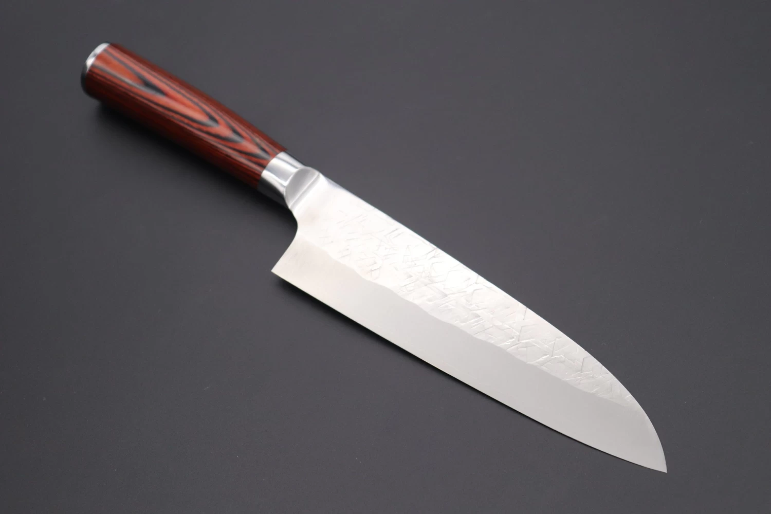 Takeshi Saji SRS-13 "ARC "Santoku 180mm (7 Inch, Red-Pakka Wood Handle, ARC-2) 1 Takeshi Saji SRS-13 "ARC "Santoku 180mm (7 Inch, Red-Pakka Wood Handle, ARC-2)