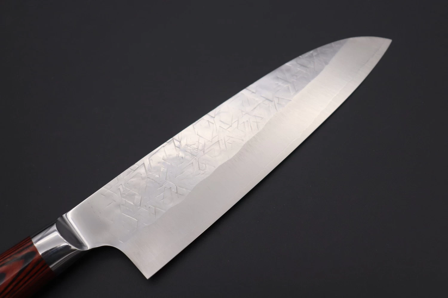 Takeshi Saji SRS-13 "ARC "Santoku 180mm (7 Inch, Red-Pakka Wood Handle, ARC-2) 2 Takeshi Saji SRS-13 "ARC "Santoku 180mm (7 Inch, Red-Pakka Wood Handle, ARC-2) - Image 2