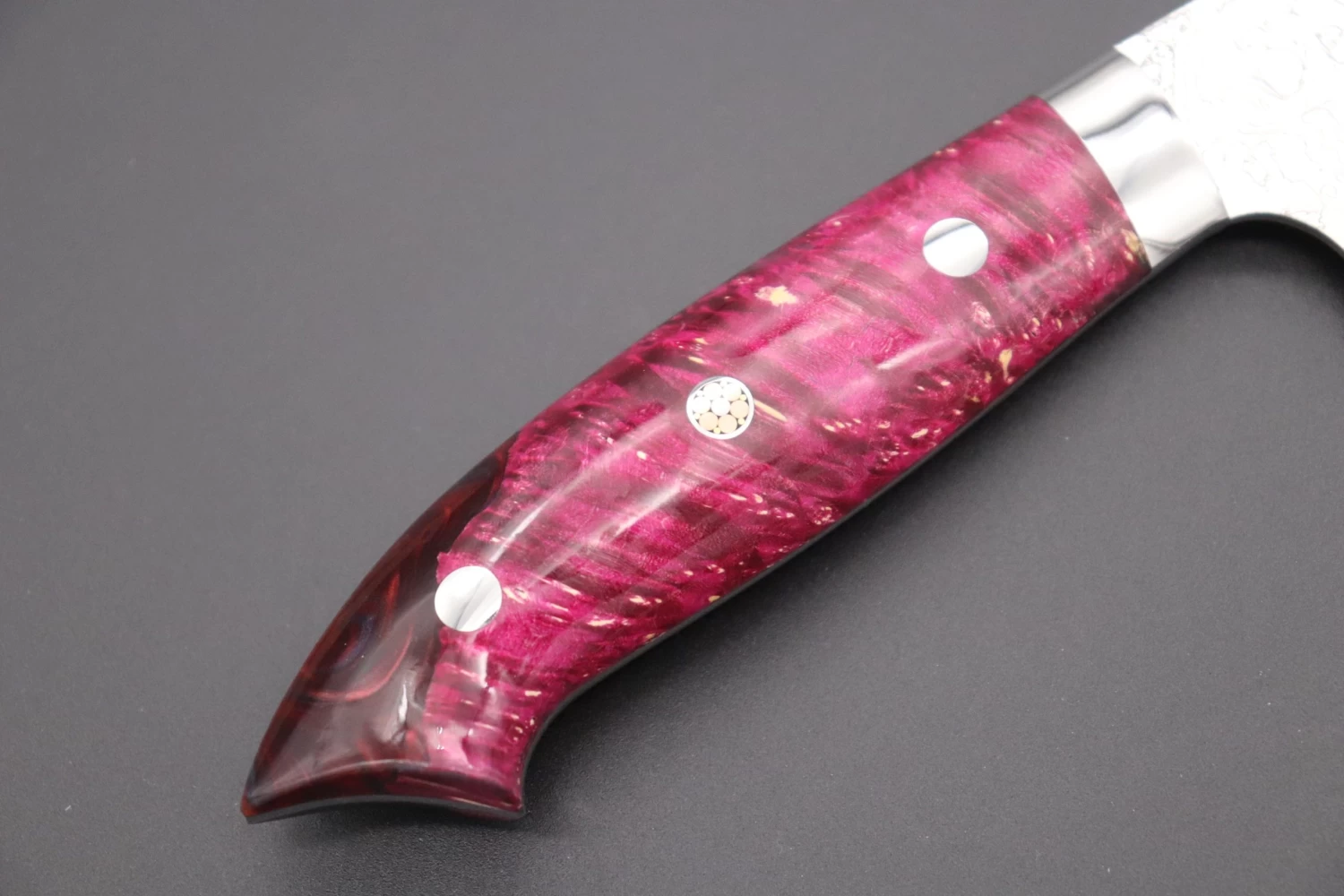 Takeshi Saji SUMMIT ― Limited Edition Custom Series SMT-571 R-2 Custom Damascus Santoku 180mm (7 Inch) 3 Takeshi Saji SUMMIT ― Limited Edition Custom Series SMT-571 R-2 Custom Damascus Santoku 180mm (7 Inch) - Image 3