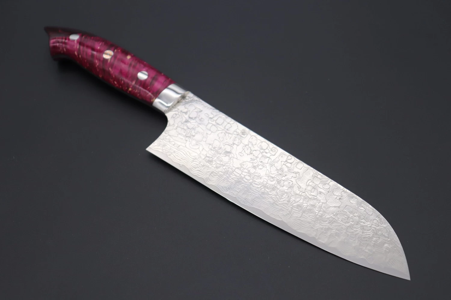 Takeshi Saji SUMMIT ― Limited Edition Custom Series SMT-571 R-2 Custom Damascus Santoku 180mm (7 Inch) 1 Takeshi Saji SUMMIT ― Limited Edition Custom Series SMT-571 R-2 Custom Damascus Santoku 180mm (7 Inch)