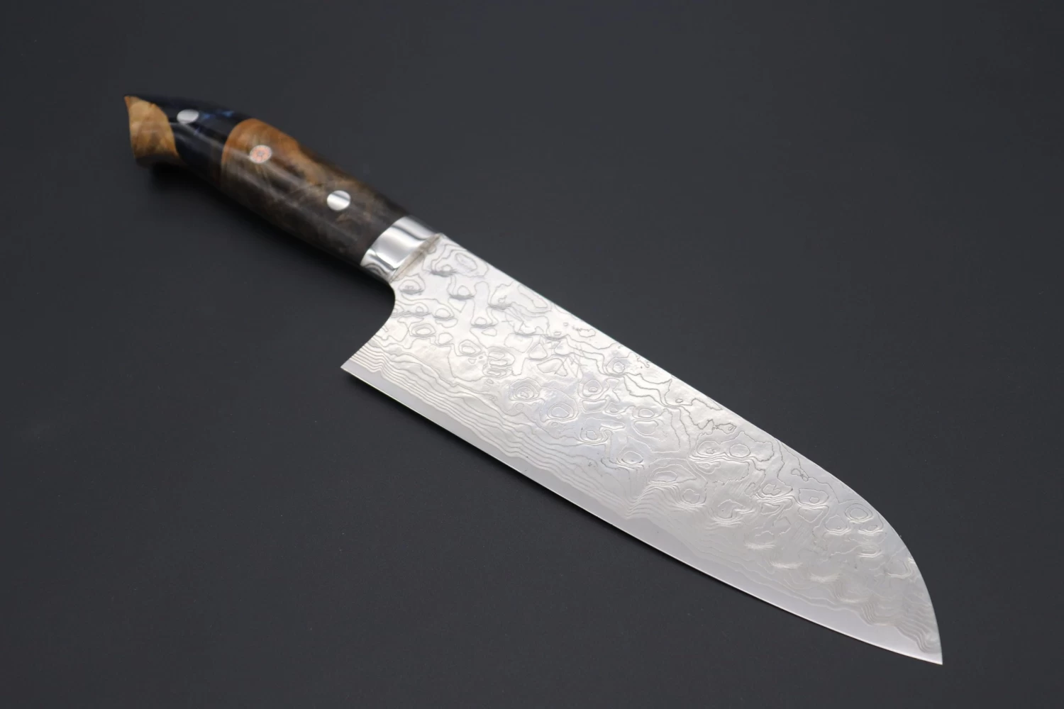 Takeshi Saji SUMMIT ― Limited Edition Custom Series SMT-572 R-2 Custom Damascus Santoku 180mm (7 Inch) 1 Takeshi Saji SUMMIT ― Limited Edition Custom Series SMT-572 R-2 Custom Damascus Santoku 180mm (7 Inch)