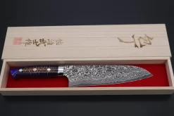 Takeshi Saji SUMMIT ― Limited Edition Custom Series SMT-736 R-2 Custom Damascus Santoku 180mm (7 Inch) -Knife Sale Shop takeshi saji santoku takeshi saji summit limited edition custom series smt 736 r 2 custom damascus santoku 180mm 7 inch 44676083679515 scaled