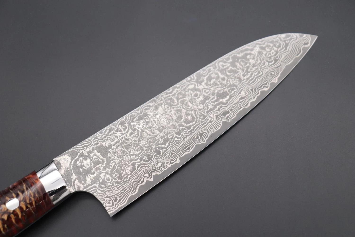 Takeshi Saji SUMMIT ― Limited Edition Custom Series SMT-766 R-2 Custom Damascus Santoku 180mm (7 Inch) 2 Takeshi Saji SUMMIT ― Limited Edition Custom Series SMT-766 R-2 Custom Damascus Santoku 180mm (7 Inch) - Image 2