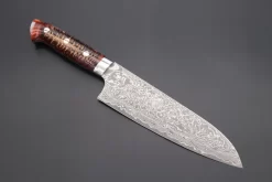 Takeshi Saji SUMMIT ― Limited Edition Custom Series SMT-766 R-2 Custom Damascus Santoku 180mm (7 Inch)