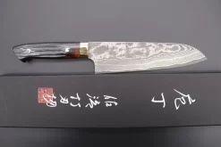 Takeshi Saji VG-10 Custom Damascus Wild Series Santoku 180mm (7 Inch, Stag Bone Handle)ST-2 -Knife Sale Shop takeshi saji santoku takeshi saji vg 10 custom damascus wild series santoku 180mm 7 inch stag bone handle st 2 42469346312475 scaled