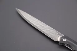 Takeshi Saji R-2 Damascus Steak Knife (Black G-10 Handle, TS-120B) -Knife Sale Shop takeshi saji steak knife takeshi saji r 2 damascus steak knife black g 10 handle 42516718256411 scaled