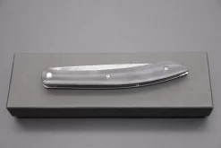 Takeshi Saji R-2 Damascus Steak Knife (Black G-10 Handle, TS-120B) -Knife Sale Shop takeshi saji steak knife takeshi saji r 2 damascus steak knife black g 10 handle 42516718453019 scaled