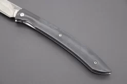 Takeshi Saji R-2 Damascus Steak Knife (Black G-10 Handle, TS-120B) -Knife Sale Shop takeshi saji steak knife takeshi saji r 2 damascus steak knife black g 10 handle ts 120b 42961980752155 scaled