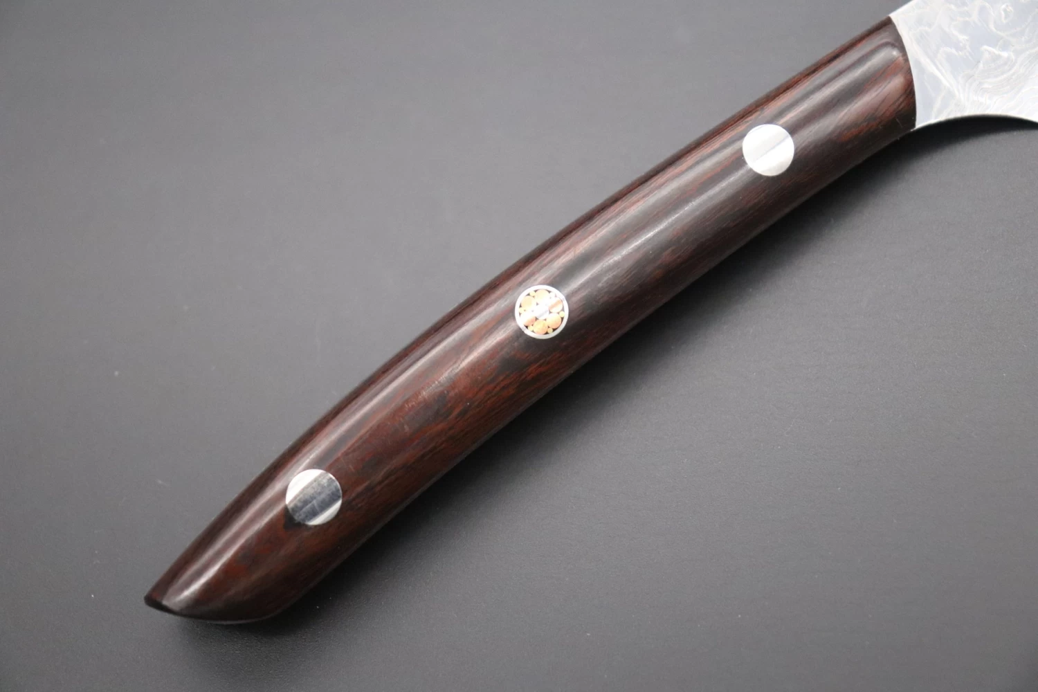 Takeshi Saji R-2 Diamond Damascus Steak Knife (Desert Ironwood Handle, TS-1) 3 Takeshi Saji R-2 Diamond Damascus Steak Knife (Desert Ironwood Handle, TS-1) - Image 3