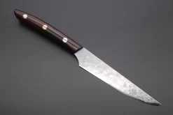 Takeshi Saji R-2 Diamond Damascus Steak Knife (Desert Ironwood Handle, TS-1)