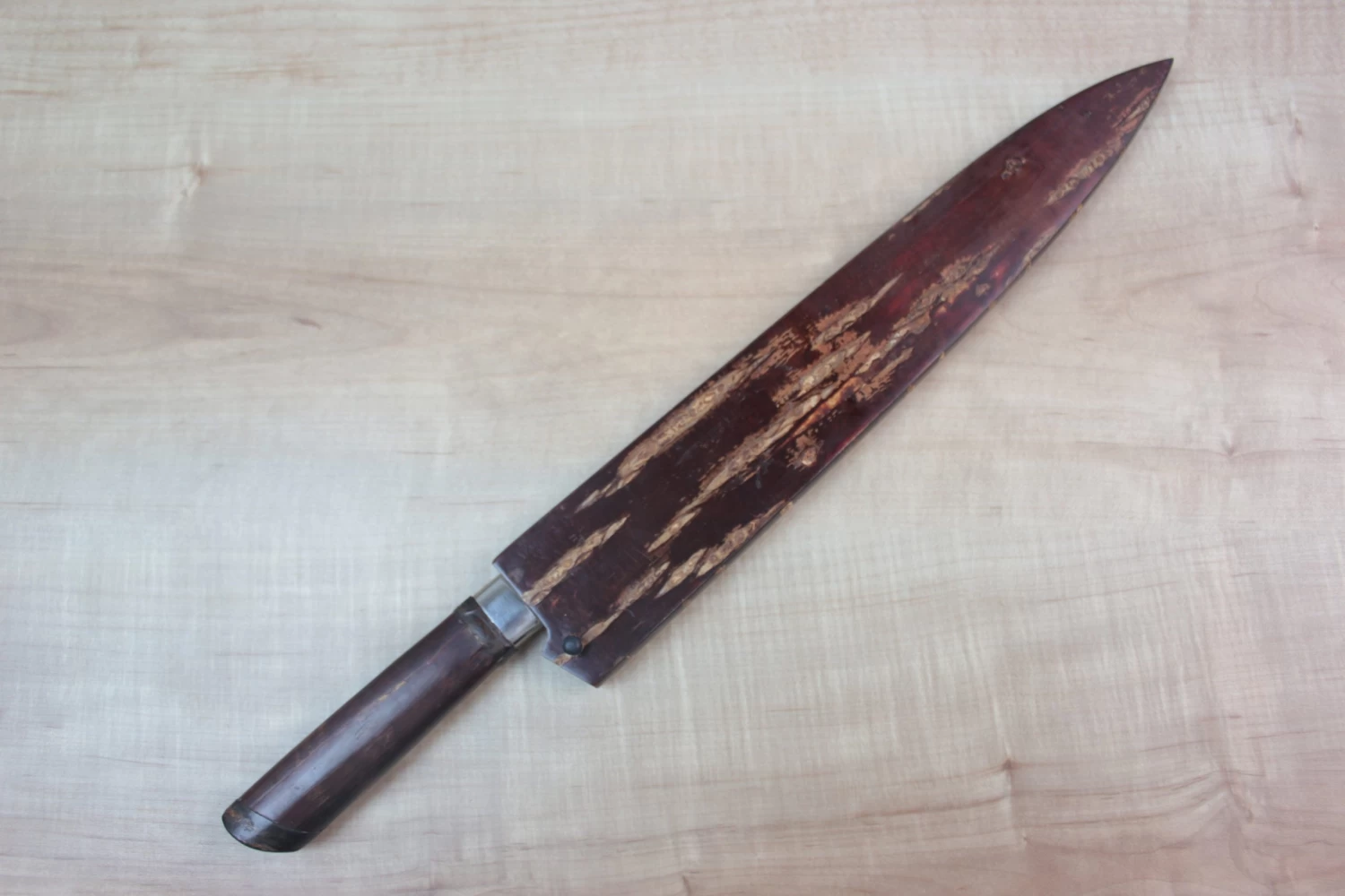 Master Saji Rainbow Damascus Sakura Series Sujihiki 270mm (10.6 Inch) 4 Master Saji Rainbow Damascus Sakura Series Sujihiki 270mm (10.6 Inch) - Image 4