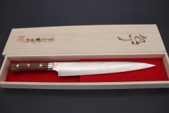 Master Saji Rainbow Damascus Series Sujihiki (240mm,270mm 2 Sizes Ironwood Handle) -Knife Sale Shop takeshi saji sujihiki master saji rainbow damascus series sujihiki 240mm 270mm 2 sizes ironwood handle 42212056334619 scaled