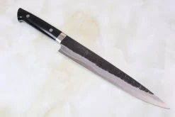Takeshi Saji Aogami Super Custom Series Sujihiki (240mm & 270mm, 2 Sizes, Linen Micarta Handle)
