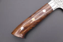 Takeshi Saji R-2 Custom Black Damascus Wild Series Sujihiki (240mm And 270mm, Ironwood Handle) -Knife Sale Shop takeshi saji sujihiki takeshi saji r 2 custom black damascus wild series sujihiki 240mm and 270mm ironwood handle 42516415054107 scaled