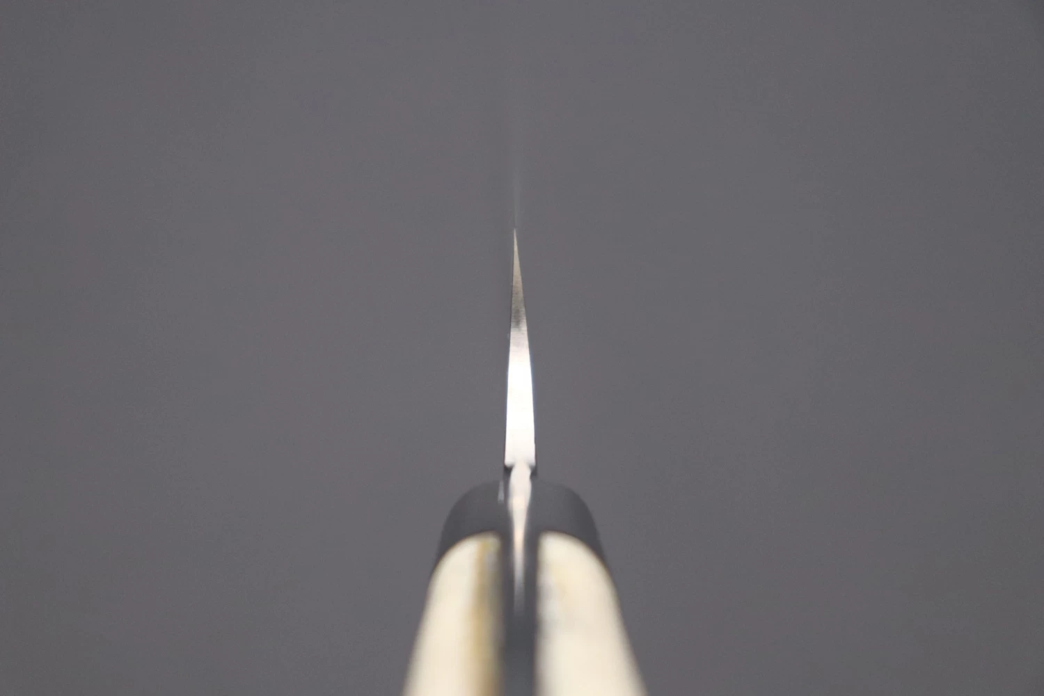 Takeshi Saji R-2 Custom Black Damascus Wild Series Sujihiki (240mm And 270mm, Stag Bone Handle) 4 Takeshi Saji R-2 Custom Black Damascus Wild Series Sujihiki (240mm And 270mm, Stag Bone Handle) - Image 4