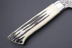 Takeshi Saji R-2 Custom Black Damascus Wild Series Sujihiki (240mm And 270mm, Stag Bone Handle) 10 Takeshi Saji R-2 Custom Black Damascus Wild Series Sujihiki (240mm And 270mm, Stag Bone Handle) -Knife Sale Shop takeshi saji sujihiki takeshi saji r 2 custom black damascus wild series sujihiki 240mm and 270mm stag bone handle 42516347748635 scaled