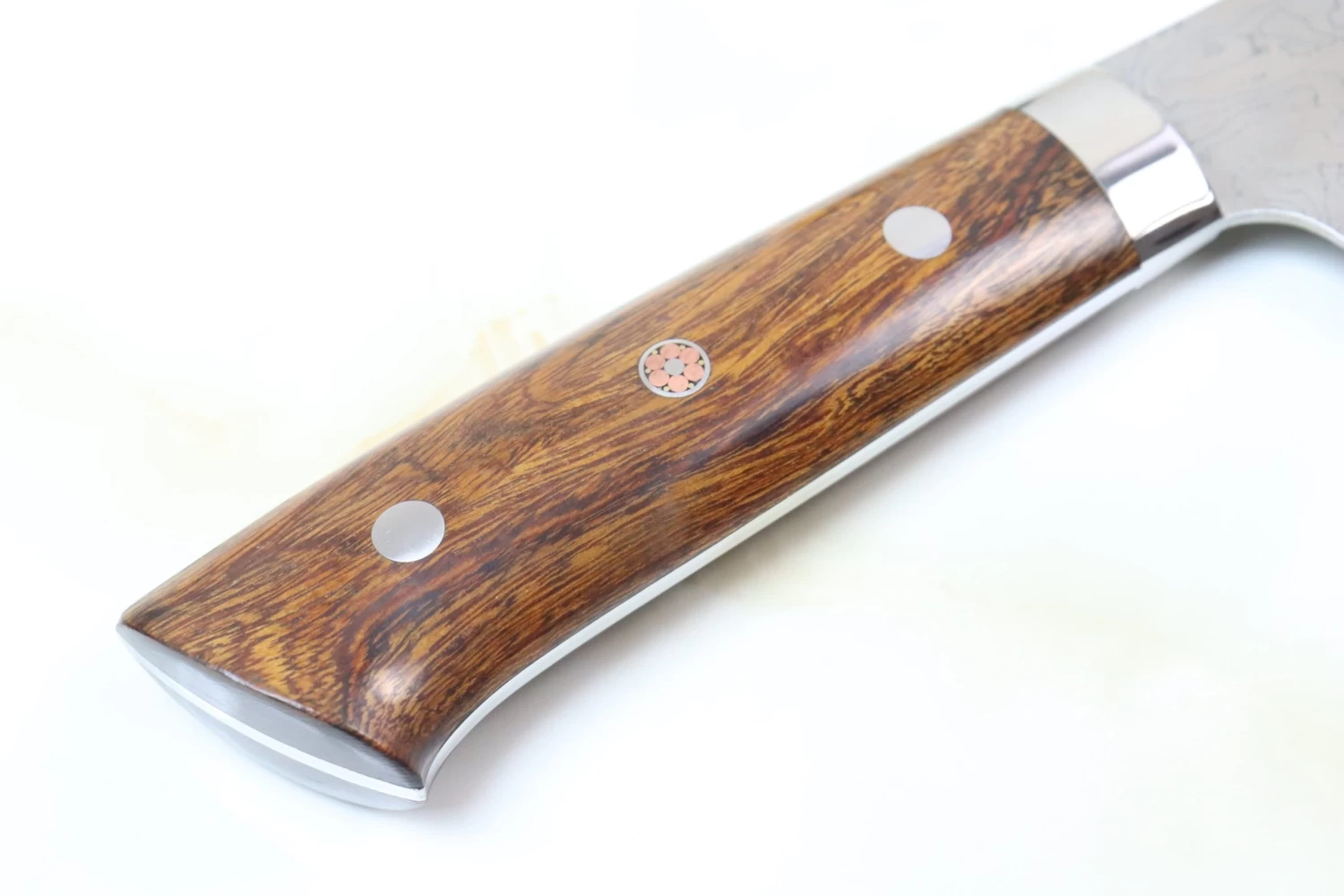 Takeshi Saji R-2 Custom Damascus Wild Series SRD-8I Katana Slicer 270mm Ironwood Handle (Polished Blade Version, 10.6 Inch) 3 Takeshi Saji R-2 Custom Damascus Wild Series SRD-8I Katana Slicer 270mm Ironwood Handle (Polished Blade Version, 10.6 Inch) - Image 3