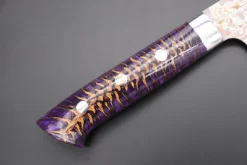 Takeshi Saji SUMMIT ― Limited Edition Custom Series SMT-688 VG-10W Multi-Colored Golden-Rainbow Damascus Sujihiki 240mm (9.4 Inch) -Knife Sale Shop takeshi saji sujihiki takeshi saji summit limited edition custom series smt 688 vg 10w multi colored golden rainbow damascus sujihiki 240mm 9 4 inch 43479513989403 scaled