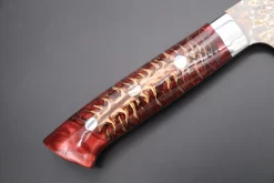 Takeshi Saji SUMMIT ― Limited Edition Custom Series SMT-692 VG-10W Multi-Colored Golden-Rainbow Damascus Sujihiki 270mm (10.6 Inch) -Knife Sale Shop takeshi saji sujihiki takeshi saji summit limited edition custom series smt 692 vg 10w multi colored golden rainbow damascus sujihiki 270mm 10 6 inch 43479575494939 scaled