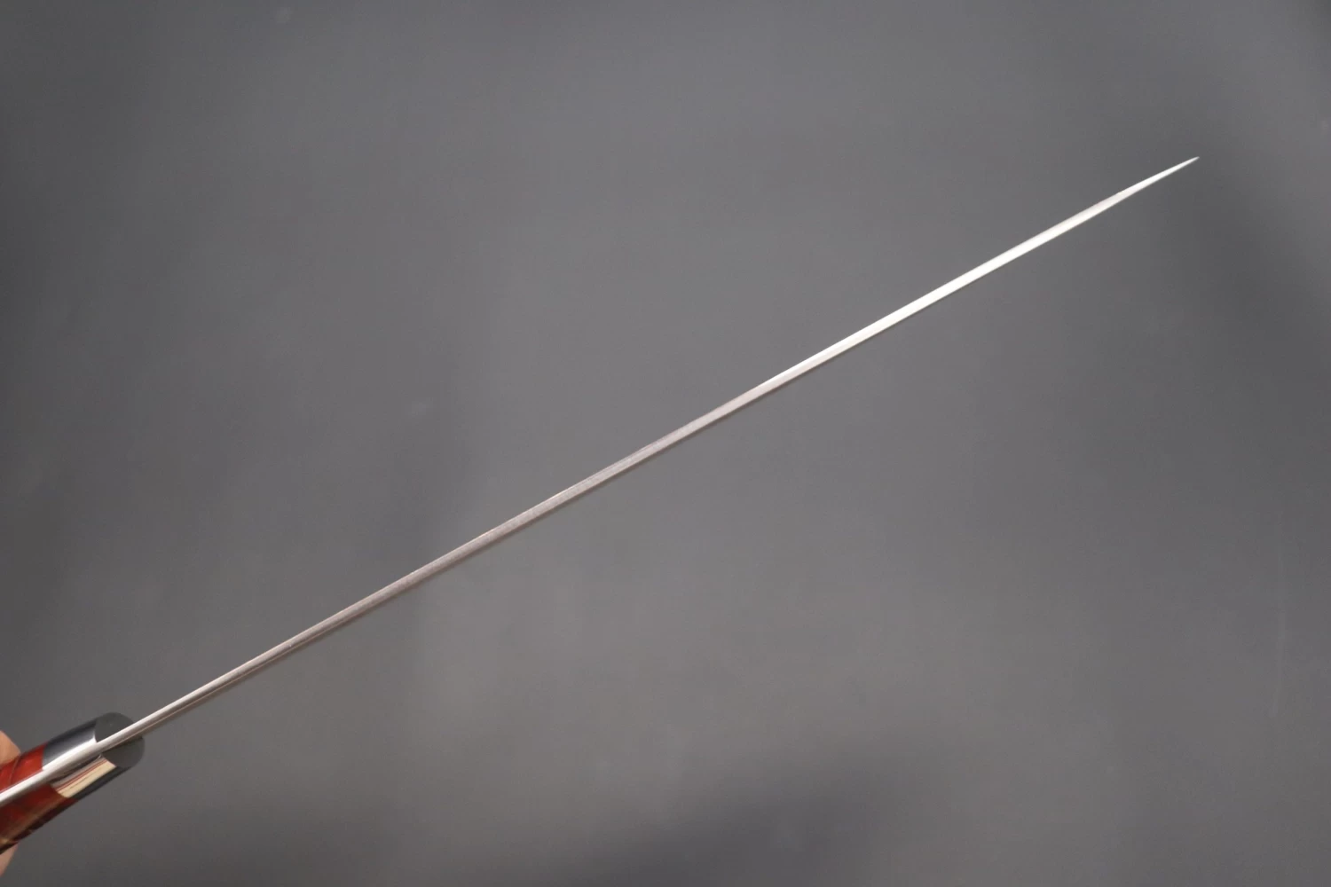 Takeshi Saji SUMMIT ― Limited Edition Custom Series SMT-755 VG-10W Multi-Colored Golden-Rainbow Damascus Sujihiki 240mm (9.4 Inch) 5 Takeshi Saji SUMMIT ― Limited Edition Custom Series SMT-755 VG-10W Multi-Colored Golden-Rainbow Damascus Sujihiki 240mm (9.4 Inch) - Image 5