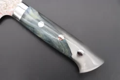 Takeshi Saji SUMMIT ― Limited Edition Custom Series SMT-757 VG-10W Multi-Colored Golden-Rainbow Damascus Series Sujihiki 240mm (9.4 Inch) -Knife Sale Shop takeshi saji sujihiki takeshi saji summit limited edition custom series smt 757 vg 10w multi colored golden rainbow damascus series sujihiki 240mm 9 4 inch 44690235949339 scaled