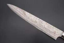 Takeshi Saji SUMMIT ― Limited Edition Custom Series SMT-759 VG-10W Multi-Colored Golden-Rainbow Damascus Sujihiki 270mm (10.6 Inch) -Knife Sale Shop takeshi saji sujihiki takeshi saji summit limited edition custom series smt 759 vg 10w multi colored golden rainbow damascus sujihiki 270mm 10 6 inch 44690345099547 scaled