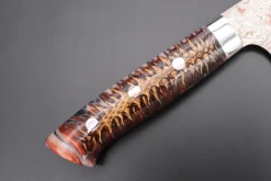 Takeshi Saji SUMMIT ― Limited Edition Custom Series SMT-759 VG-10W Multi-Colored Golden-Rainbow Damascus Sujihiki 270mm (10.6 Inch) -Knife Sale Shop takeshi saji sujihiki takeshi saji summit limited edition custom series smt 759 vg 10w multi colored golden rainbow damascus sujihiki 270mm 10 6 inch 44690345361691 scaled