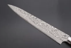 Takeshi Saji SUMMIT ― Limited Edition Custom Series SMT-770 R-2 Custom Damascus Sujihiki 240mm (9.4 Inch) -Knife Sale Shop takeshi saji sujihiki takeshi saji summit limited edition custom series smt 770 r 2 custom damascus sujihiki 240mm 9 4 inch 44966406062363 scaled