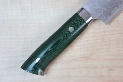 Takeshi Saji VG-10 Custom Damascus Wild Series Katana Slicer 270mm Green Linen Micarta Handle (10.6 Inch) -Knife Sale Shop takeshi saji sujihiki takeshi saji vg 10 custom damascus wild series katana slicer 270mm green linen micarta handle 10 6 inch 22568709774