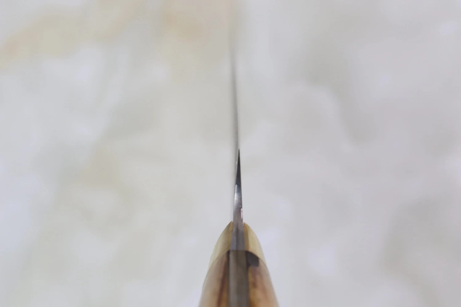 Takeshi Saji VG-10 Custom Damascus Wild Series ST-6SS Sujihiki 240mm (9.4 Inch, Stag Bone Handle) 4 Takeshi Saji VG-10 Custom Damascus Wild Series ST-6SS Sujihiki 240mm (9.4 Inch, Stag Bone Handle) - Image 4